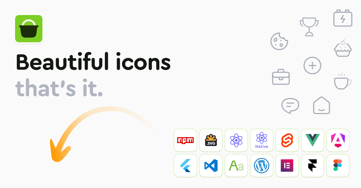 Hugeicons Vorschau