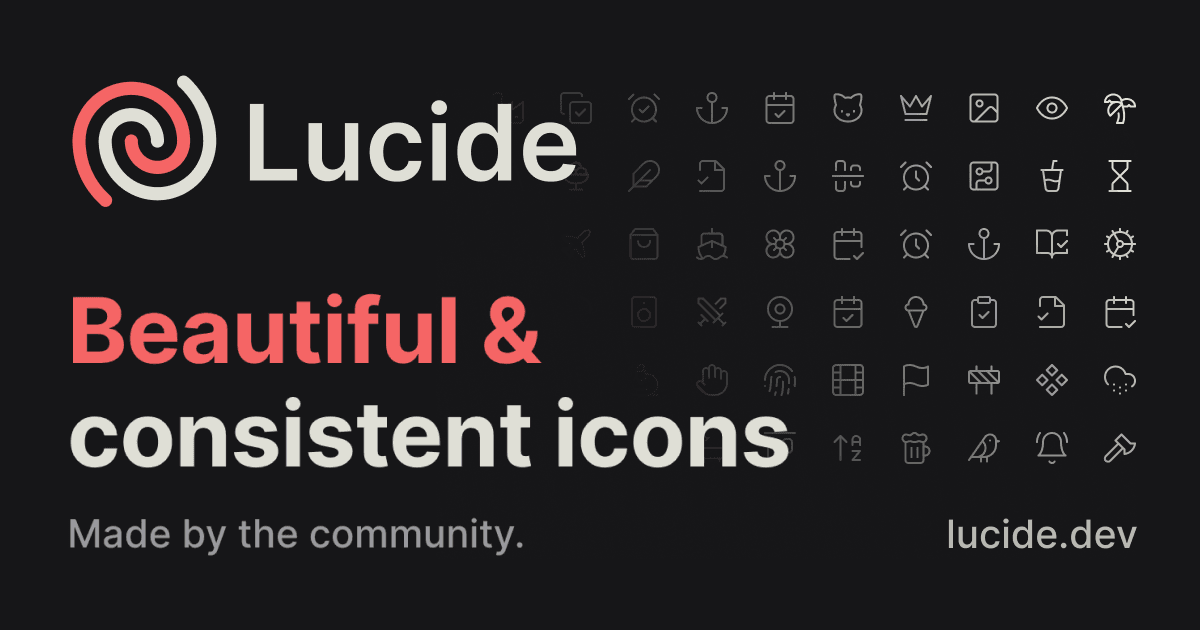 Lucide React Vorschau